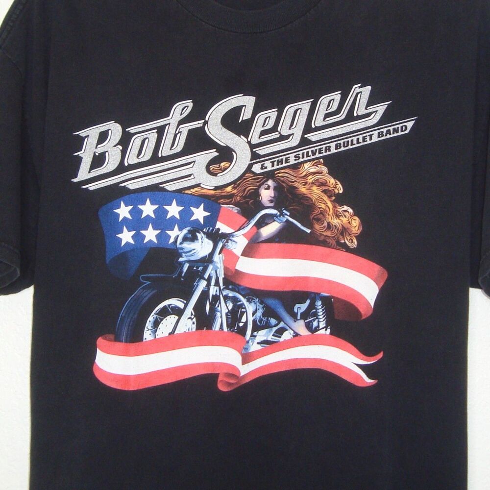 Vintage BOB SEGER & the Silver Bullet Band "Face The Promise" Tour T-Shirt